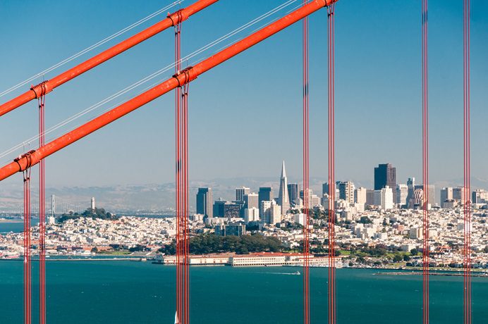 widok na San Franciso