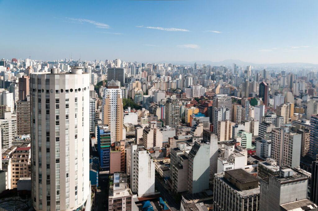 Widok na Sao Paulo w Brazylii