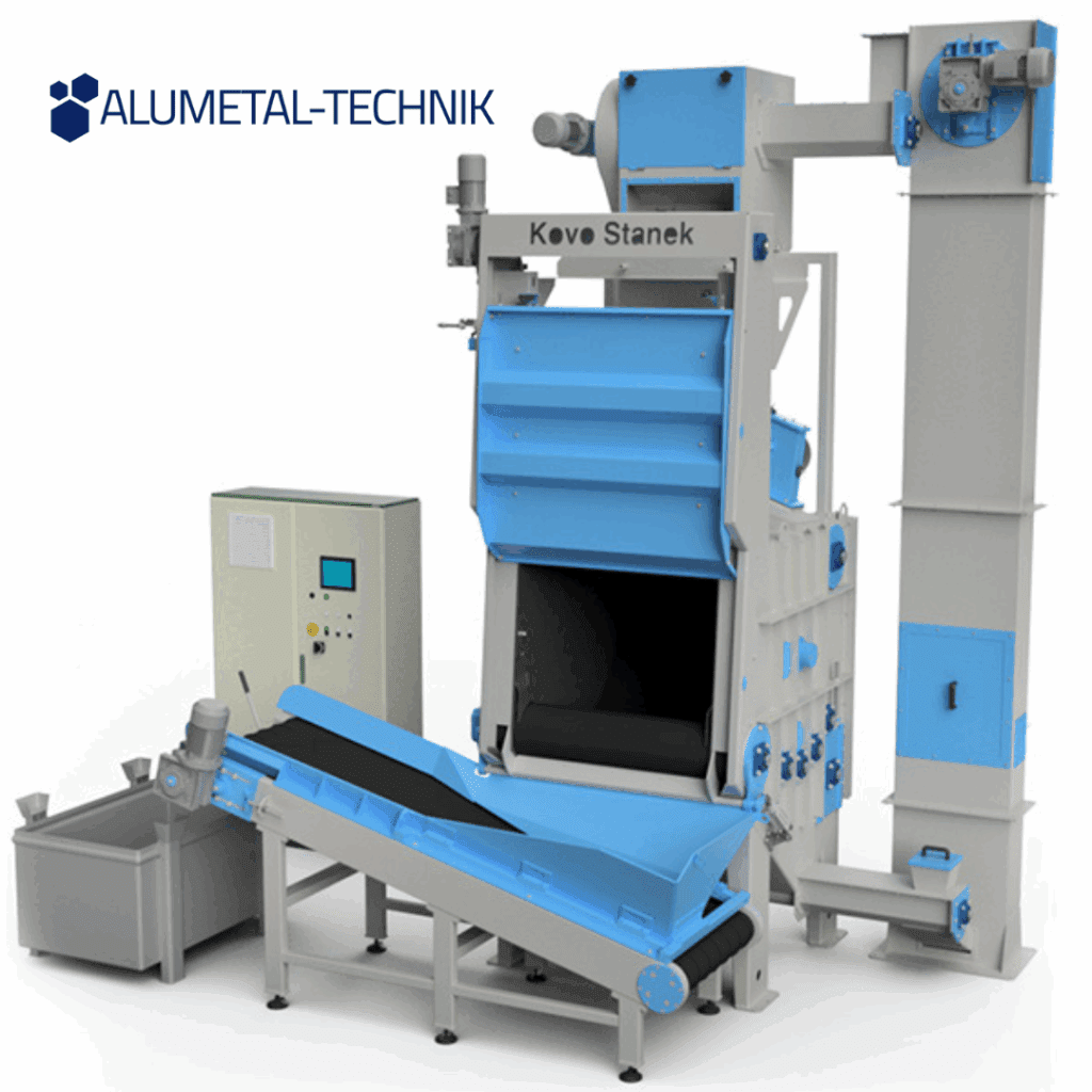Alumetal-Technik TZB drum-type wheel blast machine