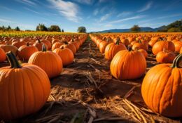 pole z duzą ilością dojrzałych dyni