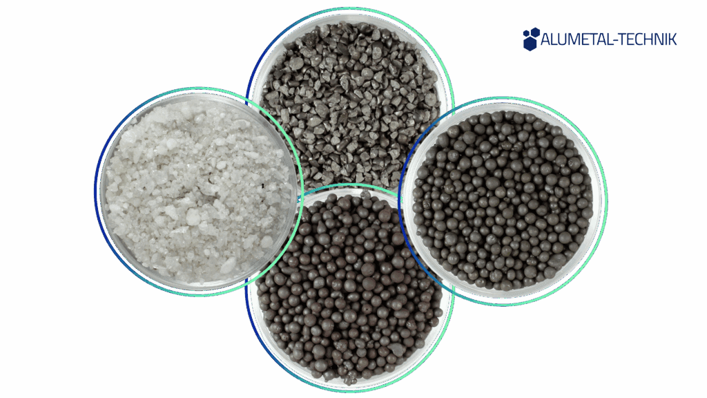 Different types and grades of abrasives for different surfaces.