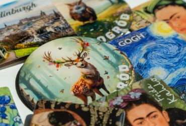 Resin stickers for various brands.