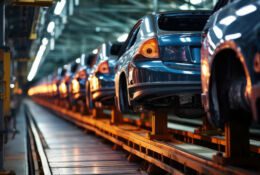 Linia przenośnikowa do produkcji samochodów osobowych