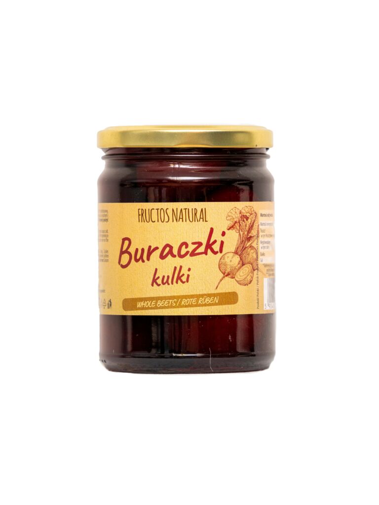 Tender, naturally prepared beet balls with a smooth texture and vibrant flavor — perfect for salads, soup and sides.