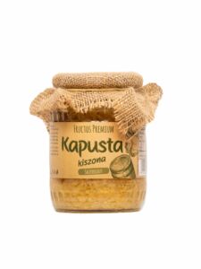 Naturally fermented Polish sauerkraut with a crisp texture and tangy flavor — a ready-to-use classic for any kitchen.