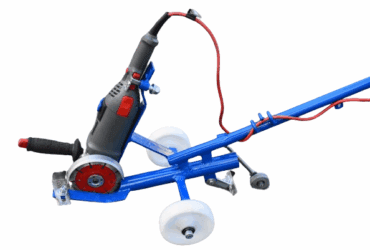 You can also cut grooves in concrete