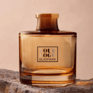 Spray painted, hot stamped perfume diffuser.