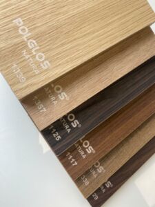 Furniture samples and color swatches
