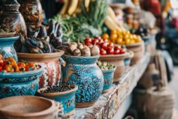 artykuły spożywcze na targu azerberdżańskim