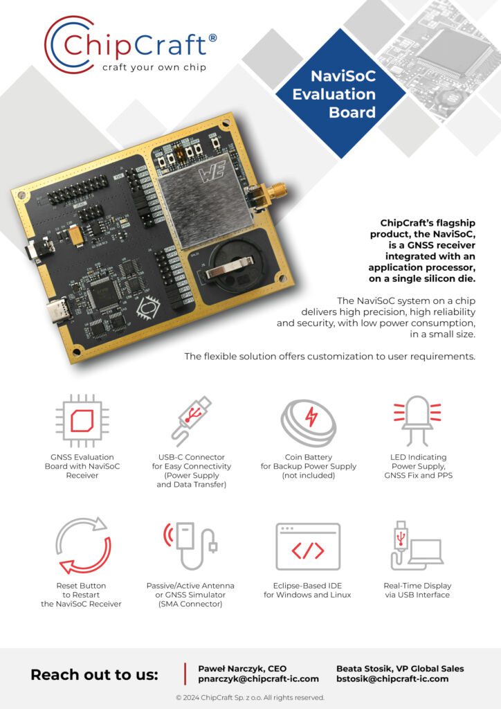 NaviSoC evaluation board flyer