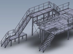 Stairs and working platforms