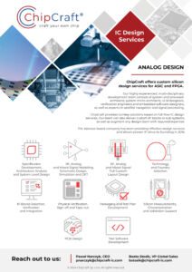 Analog IC design services flyer
