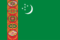 Flaga Turkmenistanu